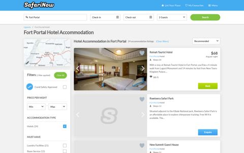 Fort Portal Hotels Accommodation - SafariNow