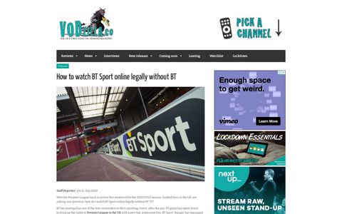 How to watch BT Sport online legally without BT | VODzilla.co ...