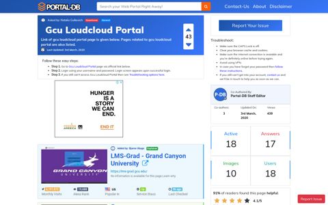 Gcu Loudcloud Portal