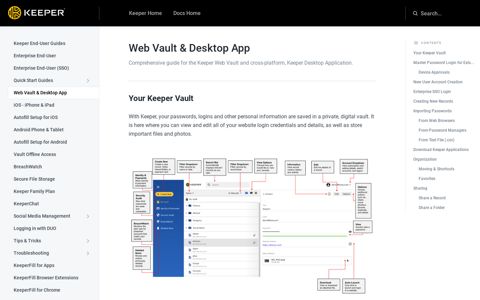Web Vault & Desktop App - User Guides - Keeper ...