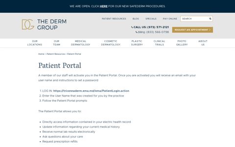 Patient Portal - The Derm Group
