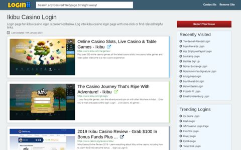 Ikibu Casino Login - Loginii.com