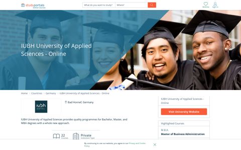 IUBH University of Applied Sciences - Online | University Info ...