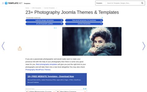 23+ Photography Joomla Themes & Templates | Free ...