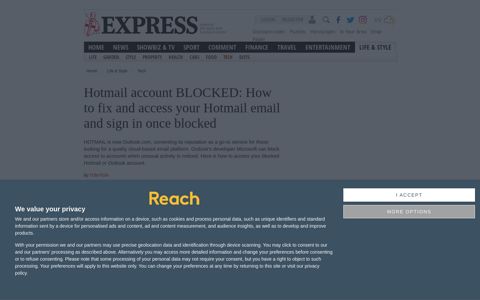 Hotmail account BLOCKED: How to fix and access your ...