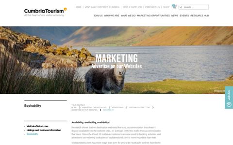 Bookability - Cumbria Tourism