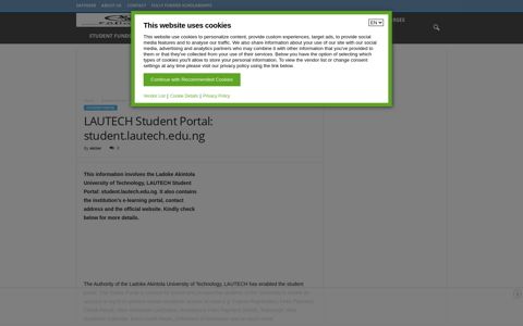 LAUTECH Student Portal: student.lautech.edu.ng - Explore ...
