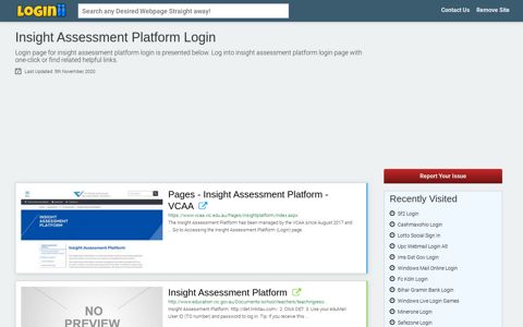 Insight Assessment Platform Login - Loginii.com