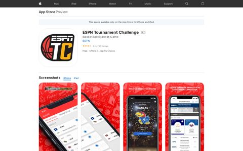 ‎ESPN Tournament Challenge on the App Store