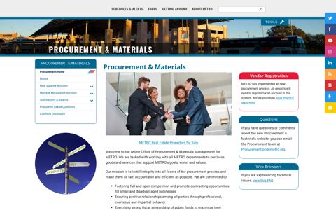 Procurement & Materials | METRO