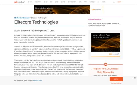 Elitecore Technologies - SDxCentral