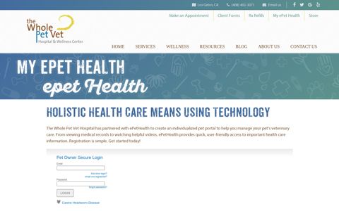 ePetHealth Portal | The Whole Pet Vet Hospital & Wellness ...