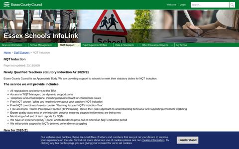 NQT Induction - NQT Induction - Essex Schools InfoLink