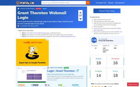 Grant Thornton Webmail Login - Portal-DB.live