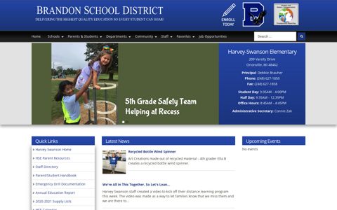 Harvey-Swanson Elementary - Brandon School District