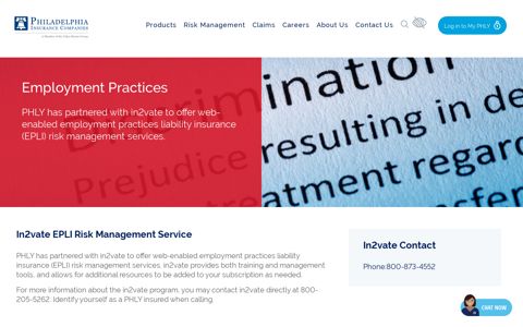 Employment Practices- Philadelphia Insurance Companies