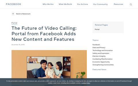 The Future of Video Calling: Portal from Facebook Adds New ...