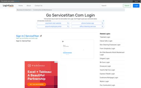 Go Servicetitan Com Login - Sign In | ServiceTitan - LoginFacts