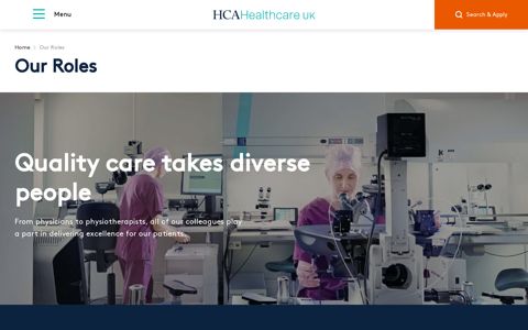 Our Roles - HCA Healthcare UK Careers