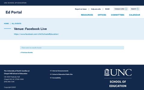 Venue: Facebook Live - Ed Portal