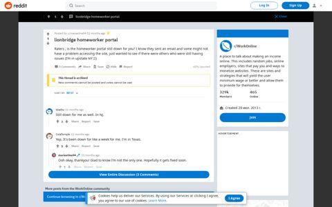 lionbridge homeworker portal : WorkOnline - Reddit