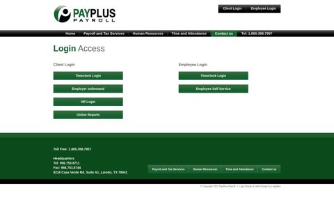 Client & Employee Login | PayPlus Payroll