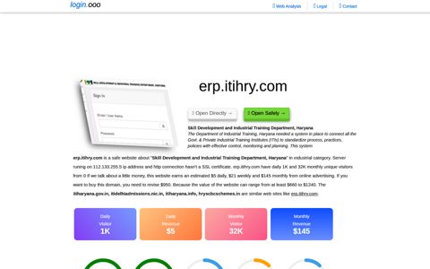 erp.itihry.com Skill Development and Industrial ... - Login.ooo