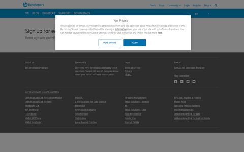 Sign up for early access - hp's Developer Portal