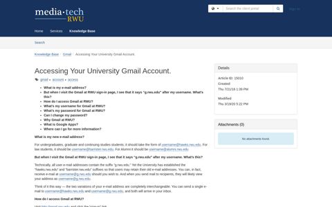 Article - Accessing Your University G... - TeamDynamix