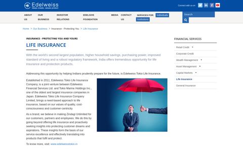Life Insurance - EdelweissFin - Edelweiss Financial Services