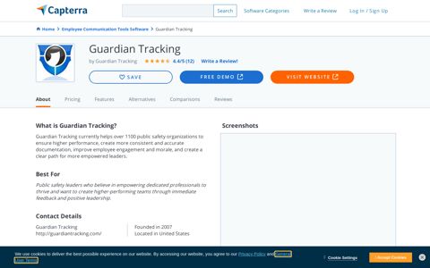 Guardian Tracking Reviews and Pricing - 2020 - Capterra