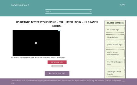 Hs Brands Mystery Shopping - Evaluator Login - Logines.co.uk