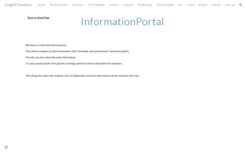 Longhill Transition - Portal - Google Sites