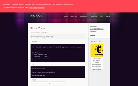 Fancy jQuery lightbox alternative| Tips & Tricks - Fancybox