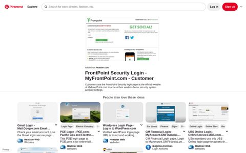 FrontPoint Security Login - MyFrontPoint.com ... - Pinterest