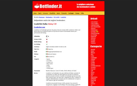 Leaderbet Italia | Leaderbet Sport