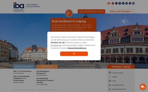 Duales Studium an der iba am Studienort Leipzig