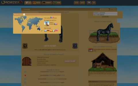 Horse game: Horzer, adopt a virtual horse