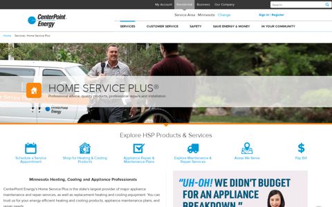 CenterPoint Energy Home Service Plus