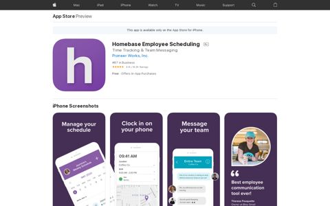 ‎Homebase Employee Scheduling on the App Store