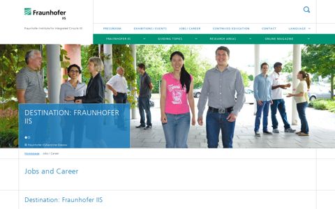 Jobs / Career - Fraunhofer IIS - Fraunhofer-Gesellschaft