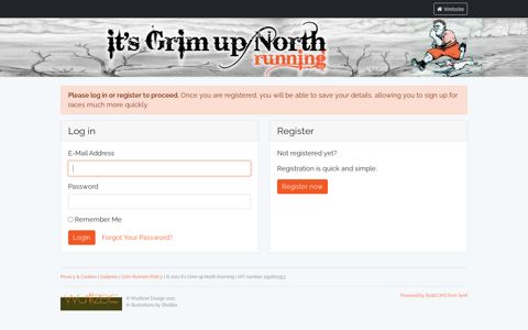 Log In/Register - – Booking - It's Grim Up North Running