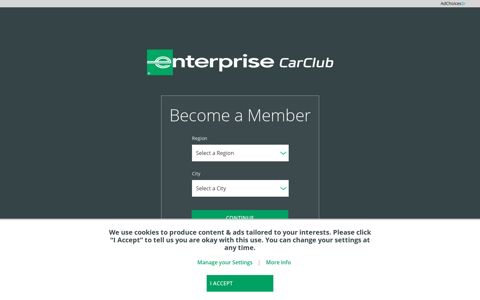 Become a Member - Enterprise Car Club