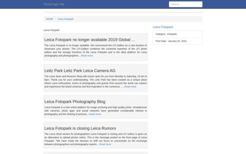 [LOGIN] Leica Fotopark FULL Version HD Quality Fotopark ...