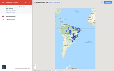 Clientes Bluesoft - Google My Maps