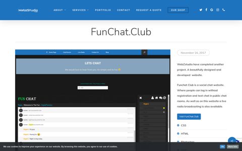 FunChat.Club – WebzStudio Stavanger Norway