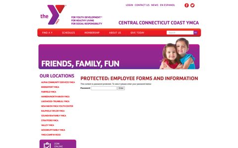 Employee Login - Central Connecticut Coast YMCA