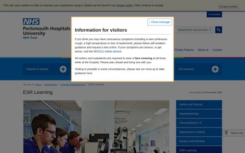 ESR Learning - Portsmouth Hospitals NHS Trust