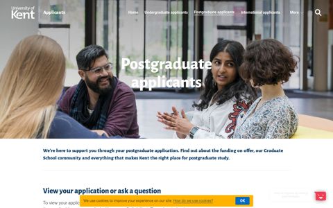 Postgraduate applicants - Applicants - University of Kent