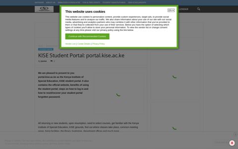 KISE Student Portal: portal.kise.ac.ke - Explore the Best of ...